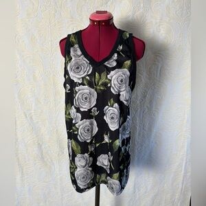 Floral Mesh Sleeveless Jersey